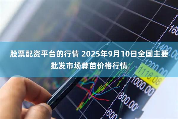 股票配资平台的行情 2025年9月10日全国主要批发市场蒜苗价格行情